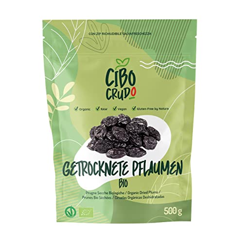 Cibo Crudo Crudo Biologico Vegan Getrocknete Pflaumen